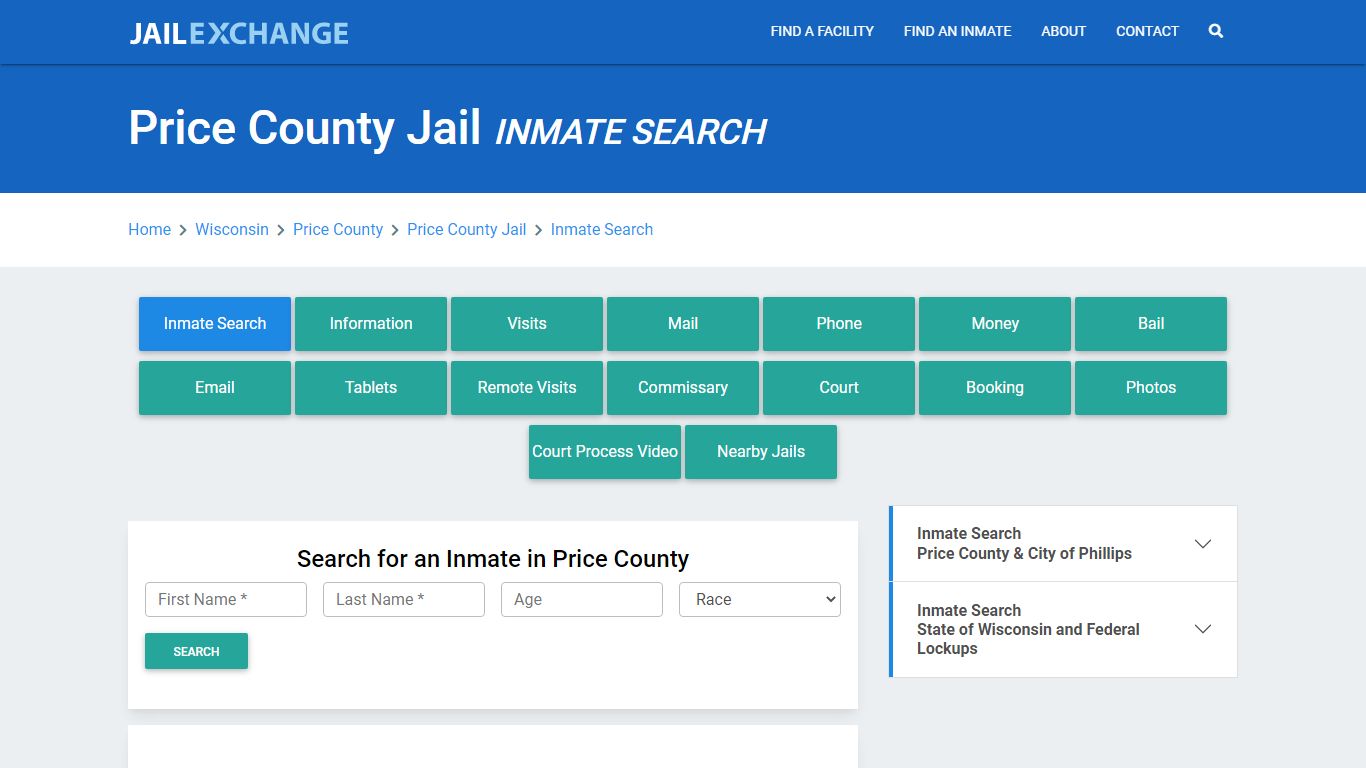 Price County Jail, WI Inmate Search: Roster & Mugshots